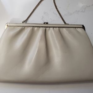 Vintage kiss clasp clutch purse bag marked NL U…